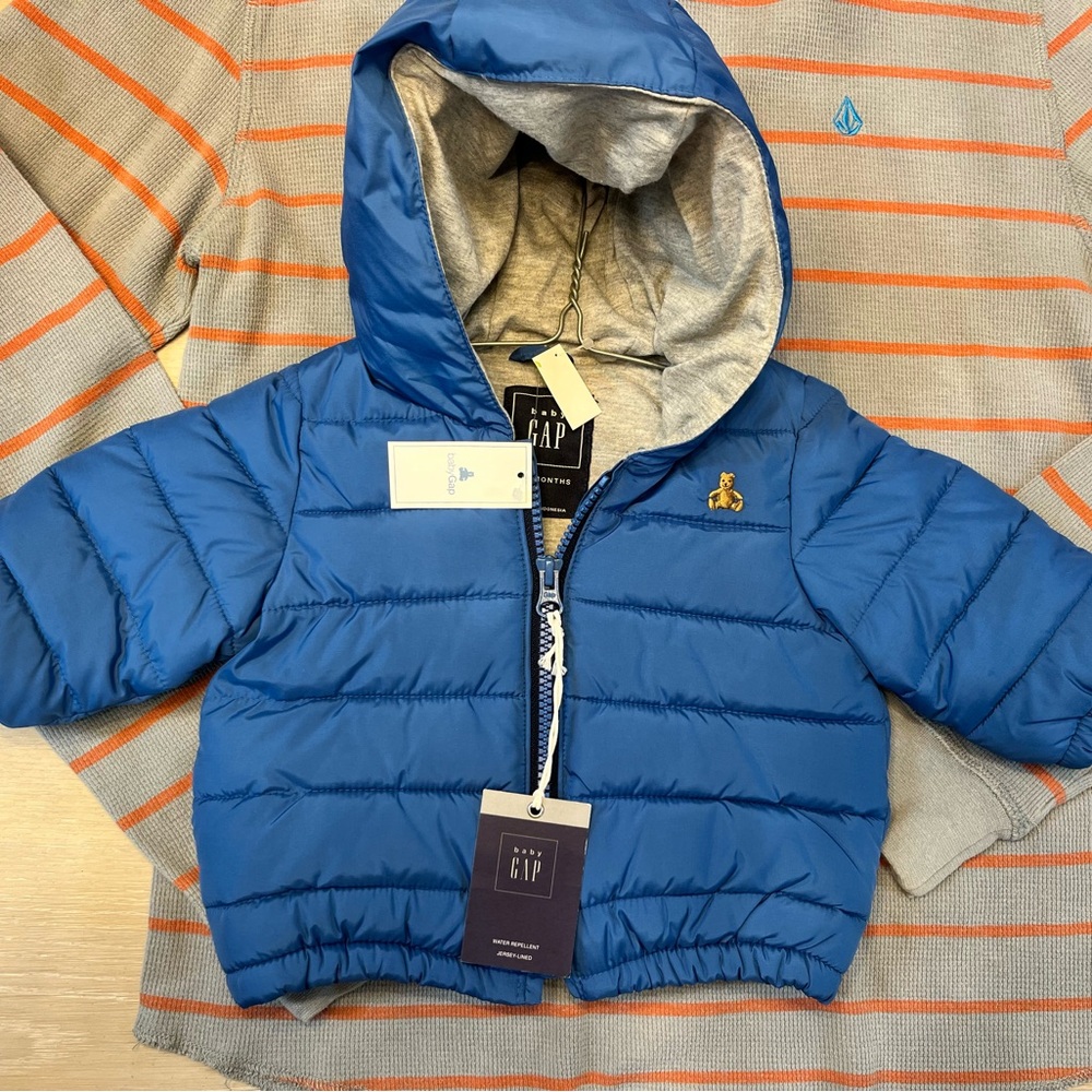 GAP Infant Blue Puffer Jacket